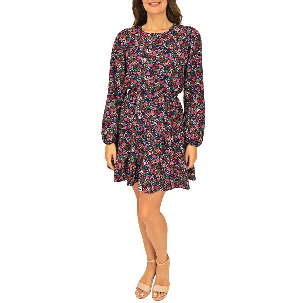 Draper James Women's Long Sleeve Belted Dress, Pink, Size: 2XL, New